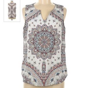 Verse Multicolored Sleeveless Blouse Tank Top